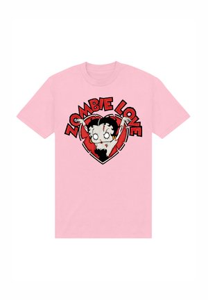 BETTY BOOP HALLOWEEN HEART ZOMBIE LOVE - T-shirts print - pink