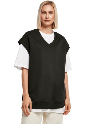 LADIES OVERSIZED SWEAT SLIPOVER - Striktrøje - black