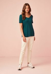 Next SLOUCH V NECK  - T-shirt basic - petrol blue