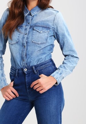 Skjortebluser - blue denim