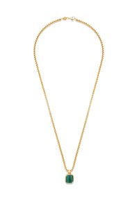 Nialaya WITH SQUARE MALACHITE - Halskæder - gold coloured