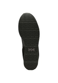 Sole in gomma nera con un motivo ondulato testurizzato e un design a presa circolare. Presenta il logo "HH" impresso al centro.