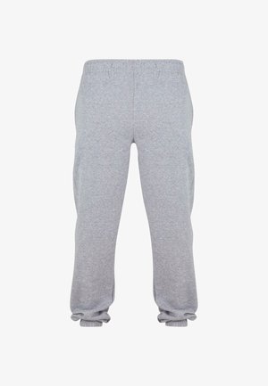 Pantaloni sportivi grigi con vita elastica, polsini affusolati e tasche laterali. Realizzati in morbido cotone con un design minimale.