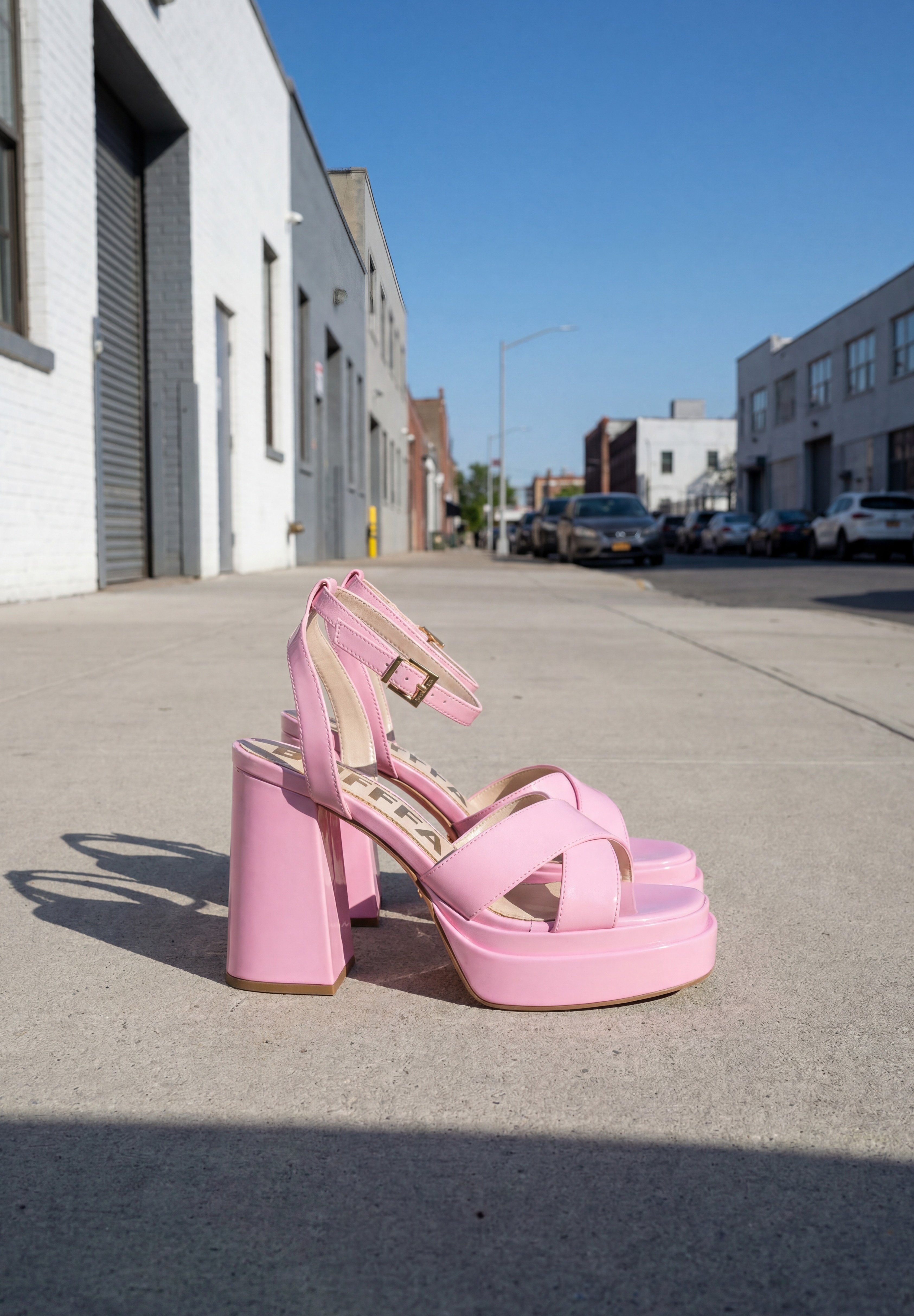 Buffalo MAY MSS CROSS - High heeled sandals - rose/light pink