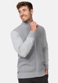 INDICODE JEANS INCASON - Vest - lt grey mix