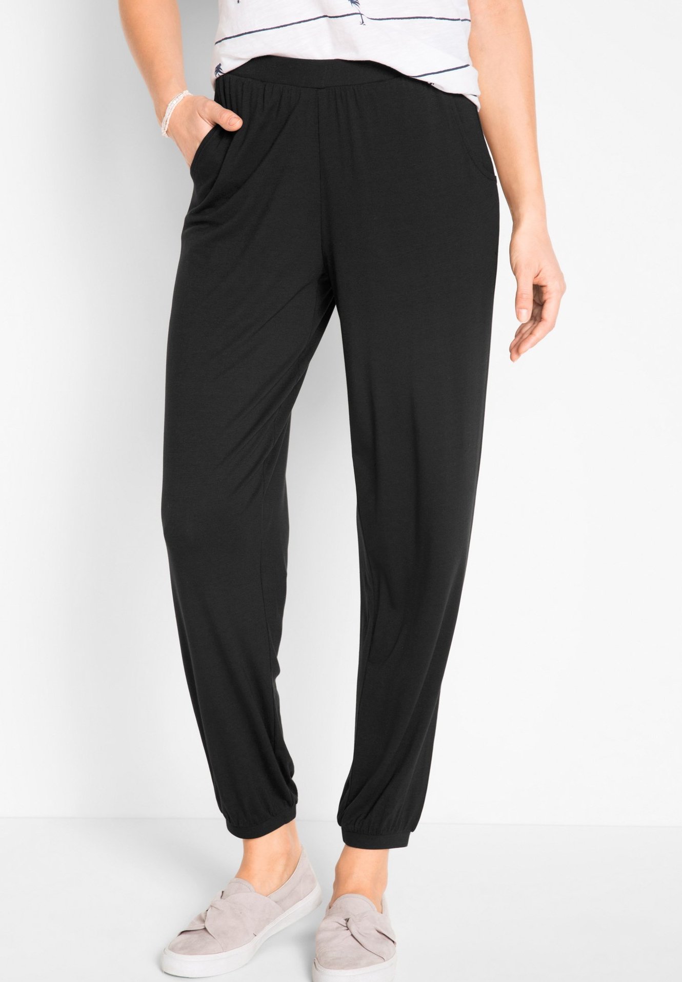 bonprix Pantaloni sportivi - schwarz/nero - Zalando.it