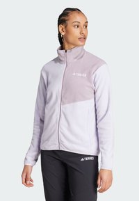 Adidas Terrex MULTI FULL-ZIP FLEECE - Fleecejas - silver dawn   preloved fig