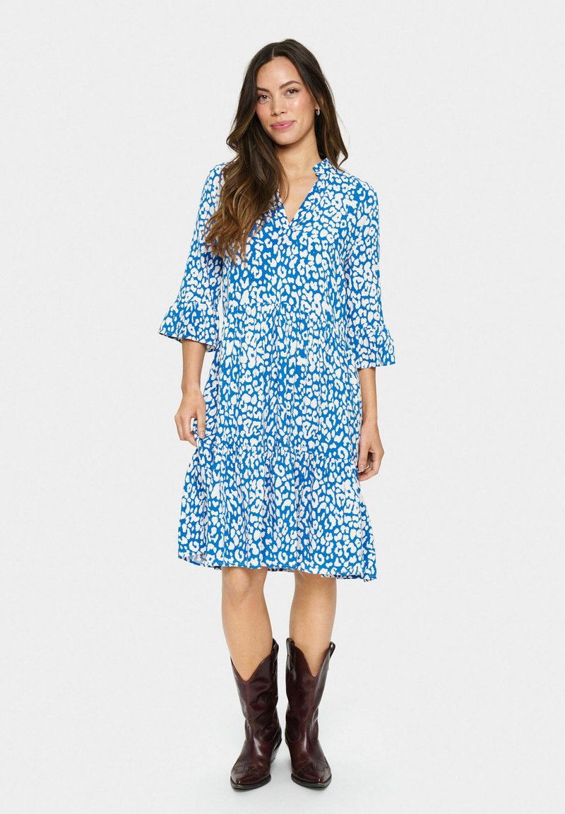 Saint Tropez EDASZ - Day dress - ice blue iolite leopard/blue -  Zalando.co.uk