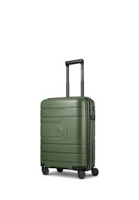 Redolz ESSENTIALS 11 4 ROLLEN KABINENTROLLEY 55 CM MIT DEHNFALTE UNISEX - Trolley - olive