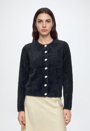 JDY, JDYPRIME JAYLA O-NECK CARDIGAN - Жилетка - black