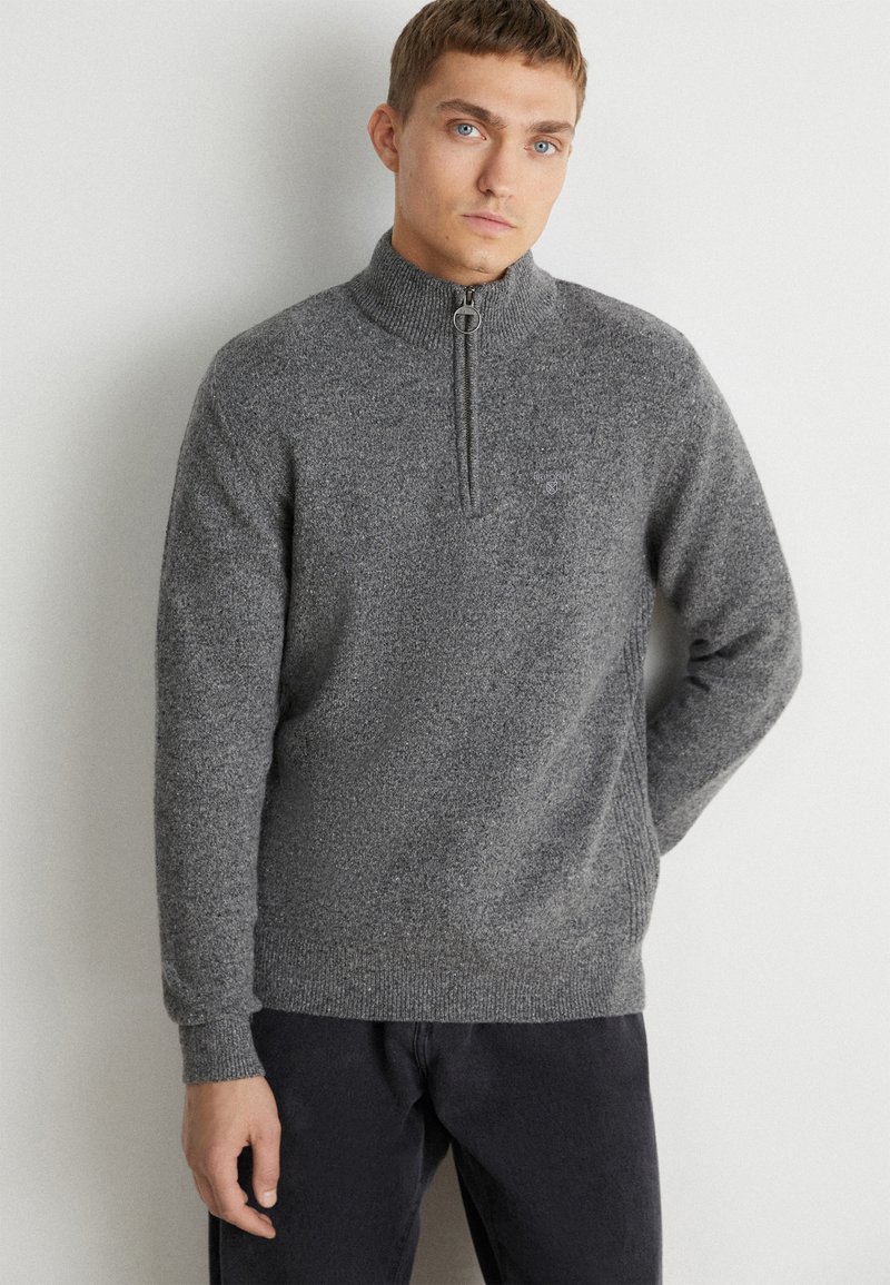 Barbour ESSENTIAL TISBURY HALF ZIP - Pulover - grey