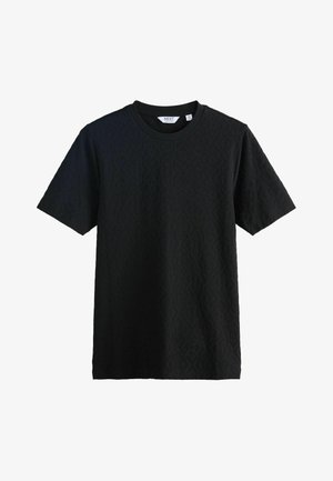 Next, MUSCLE FIT - SMART TEXTURED T-SHIRT . - Tričko s potlačou - black muscle fit