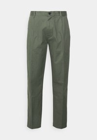 MODERN TAPERED PLEAT - Pantaloni - thyme