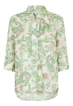 Dea Kudibal Kamidea Mandarin Style Paisley Print Silk Blouse Cachemir