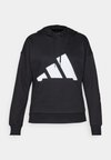 ESSENTIALS BIG LOGO - Kapucni - black/white
