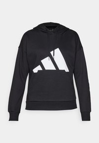 ESSENTIALS BIG LOGO - Pulover s kapuco - black/white