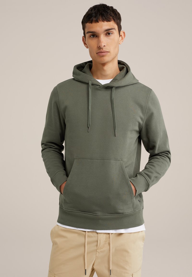 WE Fashion Pulover s kapuco - green