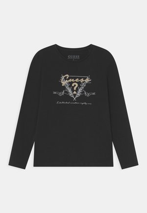 JUNIOR - Top s dlouhým rukávem - jet black