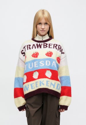 PCBIKKA O NECK - Pullover - french vanilla