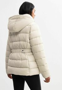 New Look HOODED PUFFER - Vinterjacka - off white