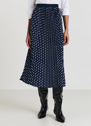 A POIS - Gonna a pieghe - var blu notte