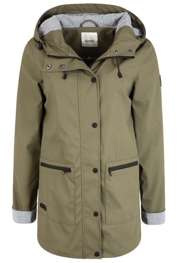 OXBECKY - Waterproof jacket - olive3
