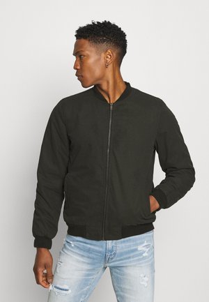 CANVAS BOMBER - Bomber Jacket - black
