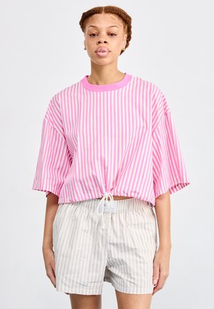 STRIPE BOXY - Blouse - playful pink/sail