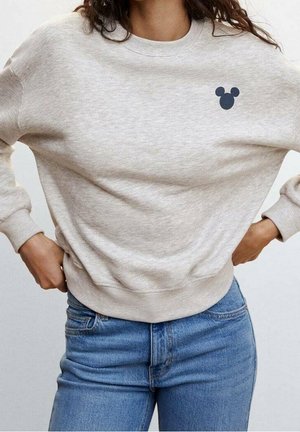 Collegepaita - mottled light grey