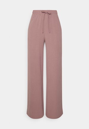 ONLMETTE WIDE LEGGED PANT - Pantalones - elderberry