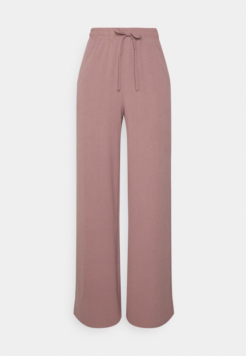 ONLY ONLMETTE WIDE PANT - Calças - elderberry