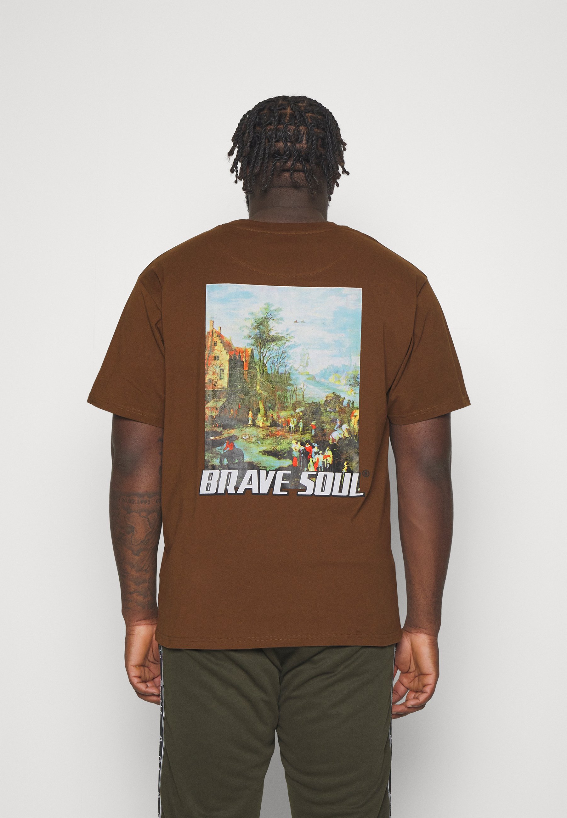 Pull Homme Brave Soul Quazar – Col En V, Manches Longues, 100% Acrylique – Coupe Slim, Style Décontracté – Lavable En Machine