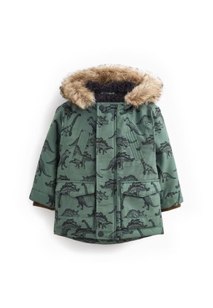 Next SHOWER RESISTANT - Winterjacke - sage green dinosaur