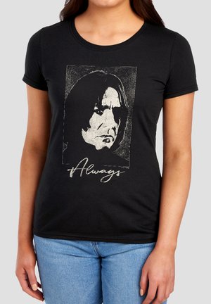Cotton Soul, HARRY POTTER SEVERUS SNAPE ALWAYS VALENTINE - Print T-shirt - black