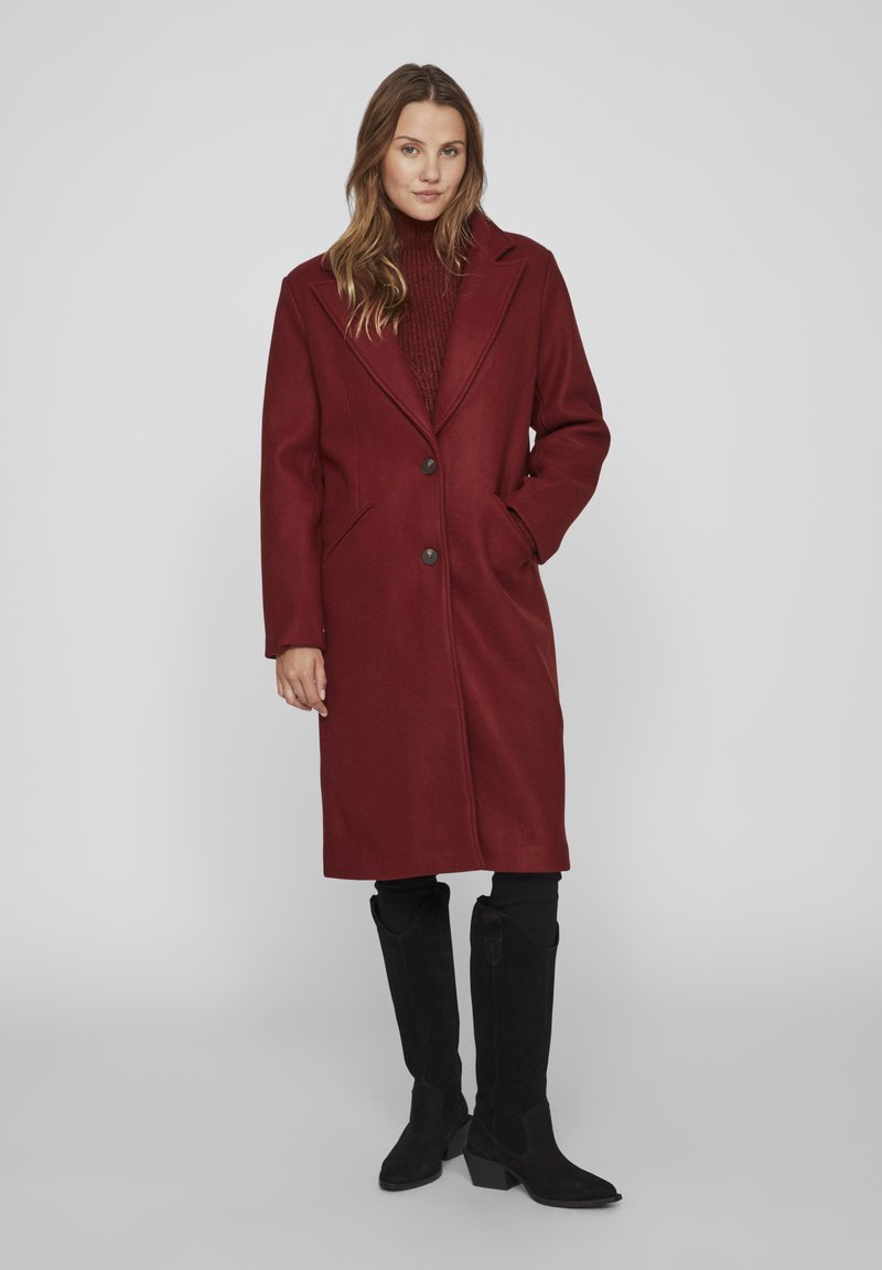 VILA VIVALJI - Klassisk kåpe / frakk - fired brick