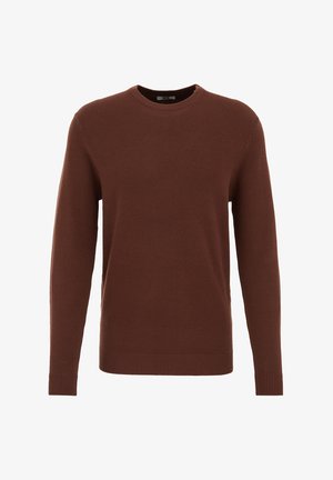 WE Fashion THE PIQUE - Pullover - brown