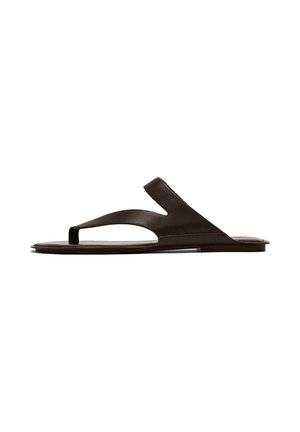 Massimo Dutti, Sandales tongs - dark brown
