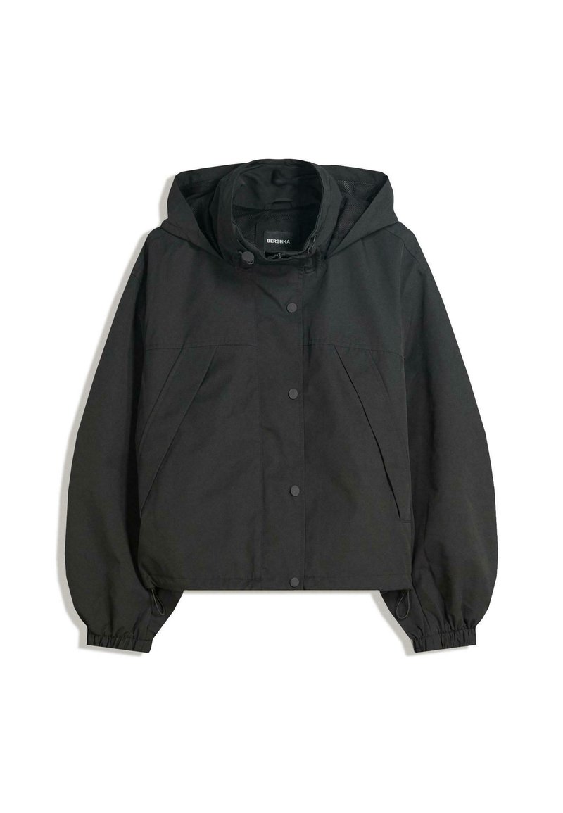 Bershka Übergangsjacke black/schwarz