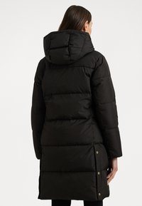 Lauren Ralph Lauren Petite CREST-PATCH HOODED DOWN COAT - Πουπουλένιο μπουφάν - black