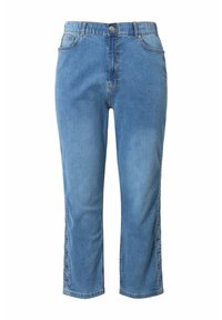 Studio Untold SEITLICHE STICKEREIBORTE POCKET - Džíny Slim Fit - light blue