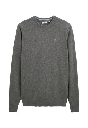PLAIN ROUND NECK - Pullover - gray