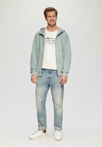 s.Oliver Sweater met rits - salbeigrün