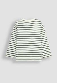 JoJo Maman Bébé ROAR APPLIQUE - REGULAR FIT - Pitkähihainen paita - khaki ecru stripe