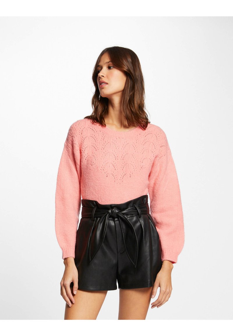 Damen Strickjacken | Morgan PUFF LONG SLEEVES Strickpullover coral/koralle - DW02726 Damen Strickjacken | Morgan PUFF LONG SLEEVES Strickpullover coral/koralle - DW02726
