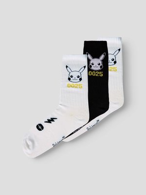 Name it JACKSON POKEMON 3 PACK - Zeķes - white/black