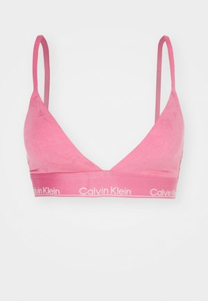 Calvin Klein Underwear LIGHTLY LINED TRIANGLE ICON COTTON VDAY - Triangle bra - berry pink