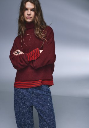 Pullover - dark red
