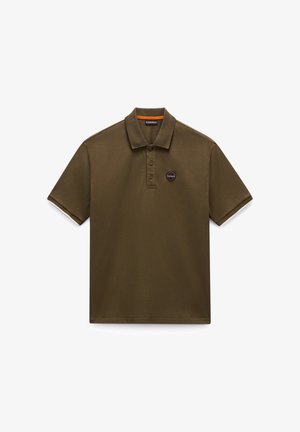 Napapijri, BADGE SS - Pikeepaita - dark olive ga