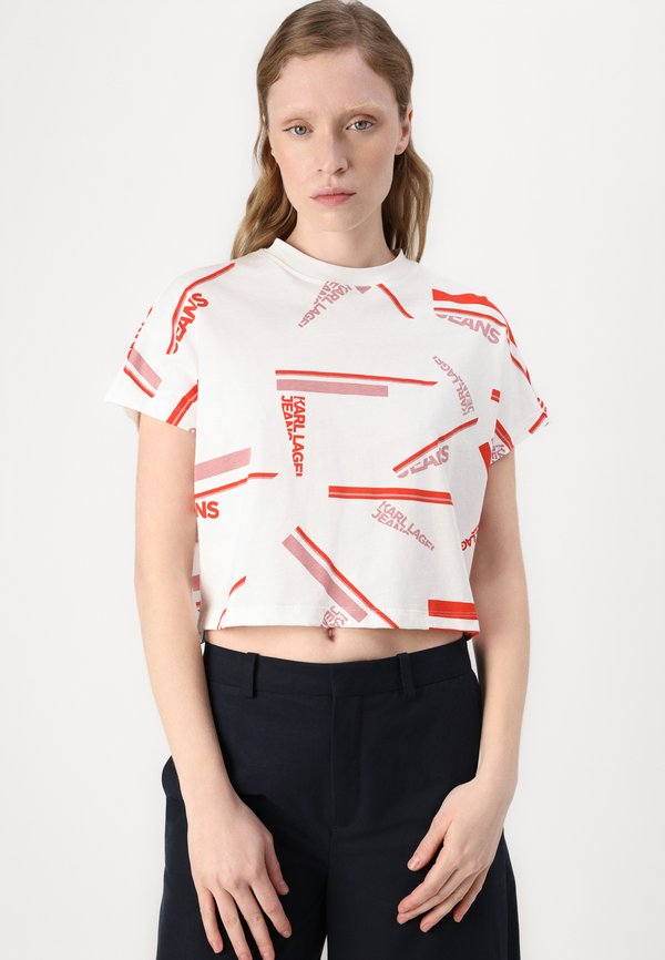 BOXY STRIPE TEE - Print T-shirt3