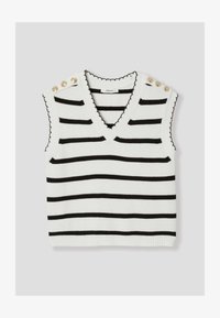 Non sélectionné, rayé écru